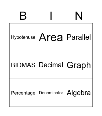 BINOG Bingo Card