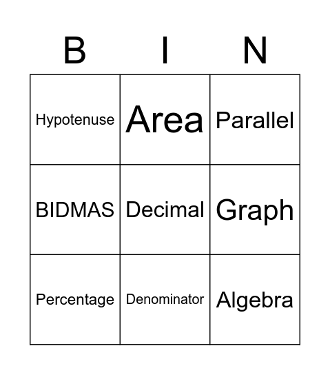 BINOG Bingo Card