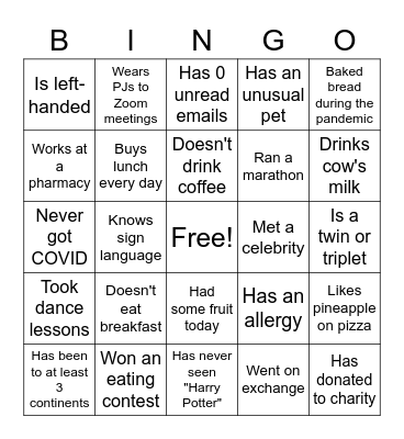 Pharmacy Bingo! Bingo Card