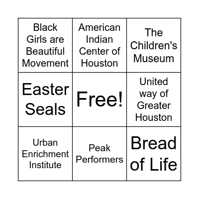 UNITED WAY DE&I FAIR Bingo Card