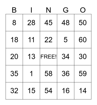 Valentine's Day Bingo!!!! Bingo Card