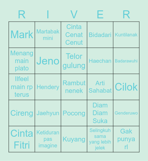 🏞 Bingo Card