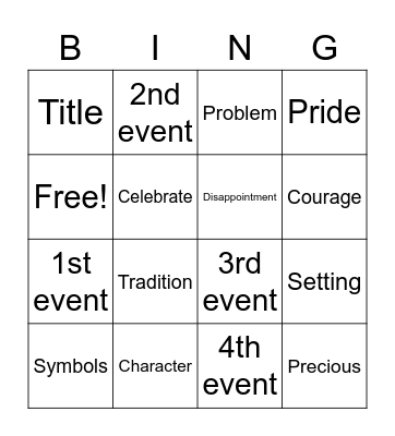 BINGO Card