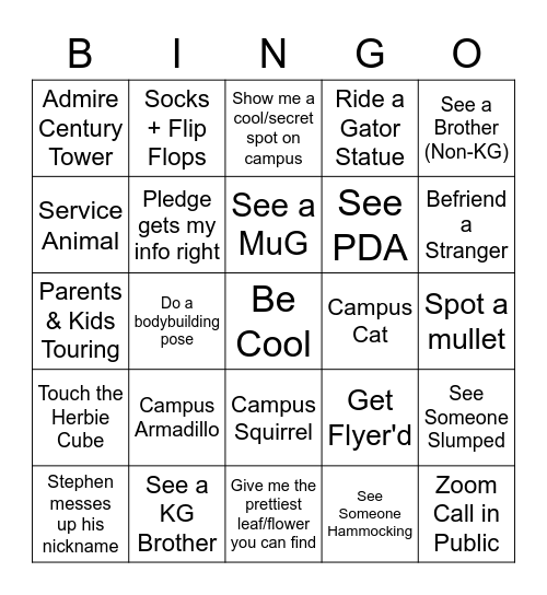 Bing Bong by Stephen Chang Bingo Card