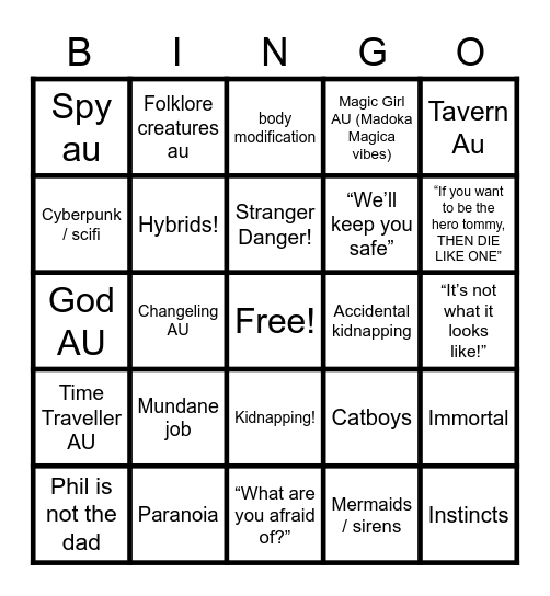 DSBI BINGO Card