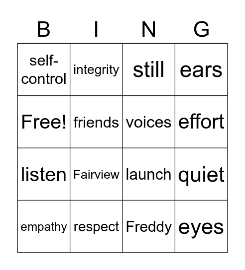 Launch Expectations Bingo Card
