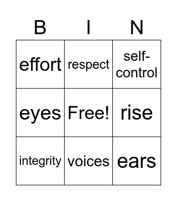 Launch Expectations Bingo Card