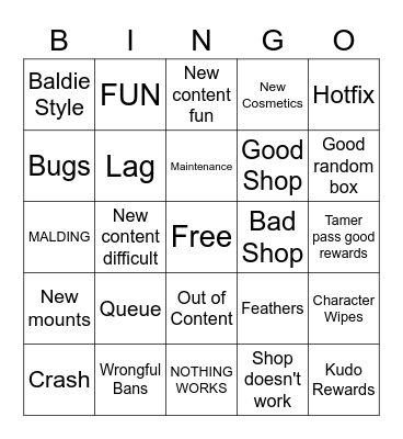 Temtem Launch 1.0 Bingo Card