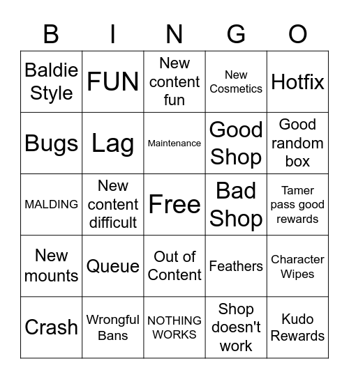 Temtem Launch 1.0 Bingo Card