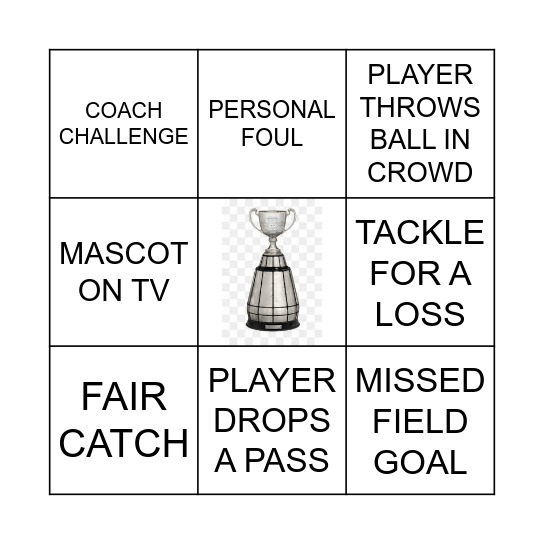 GREY CUP BINGO Card