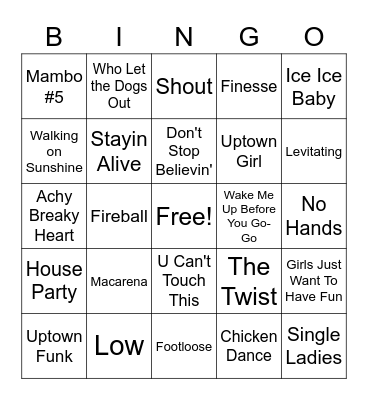 Bridal Singo Bingo Card