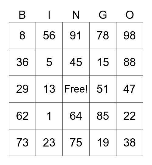 NEXTGEN 2022 Bingo Card
