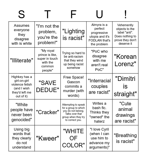 Khalidstan Bingo!!!! Bingo Card