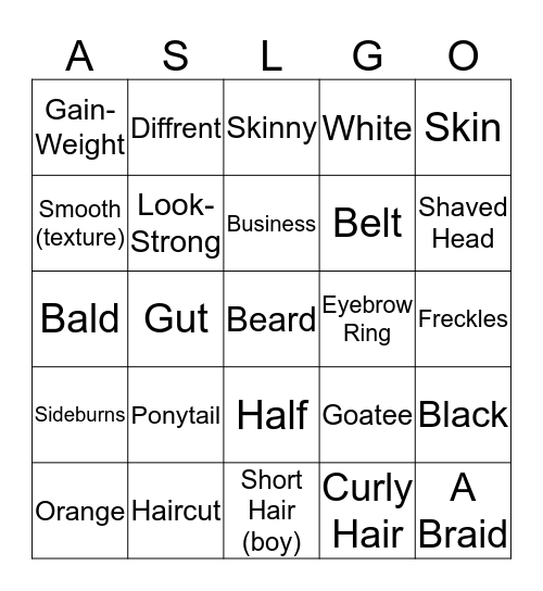 What Not To Wear List 7 Bingo Card