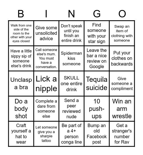 Birthday Bingo Bonanza Bingo Card