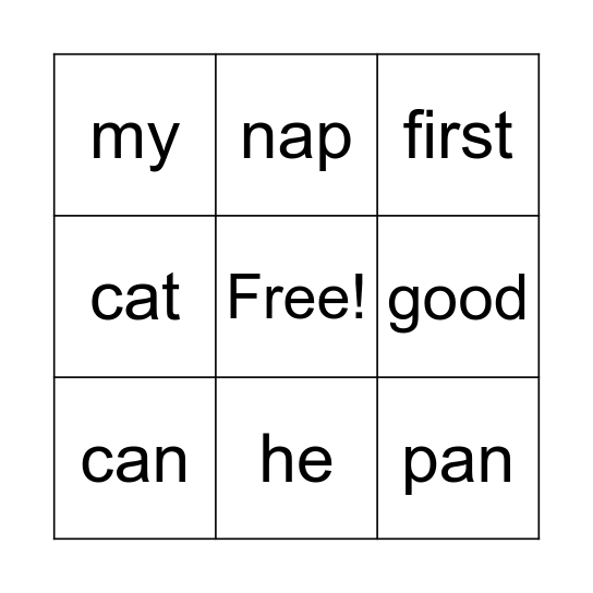 Bingo Card