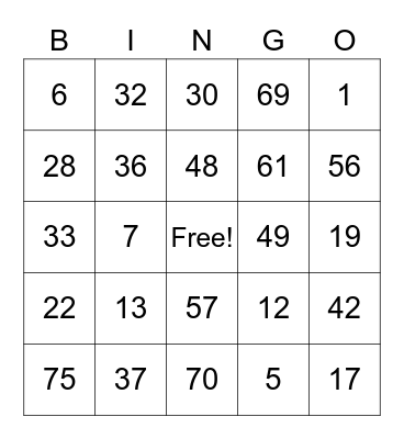 Get To Know You Bingo Card