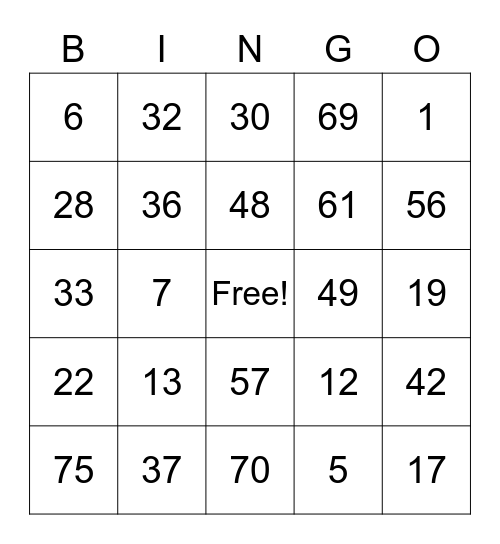 Get To Know You Bingo Card