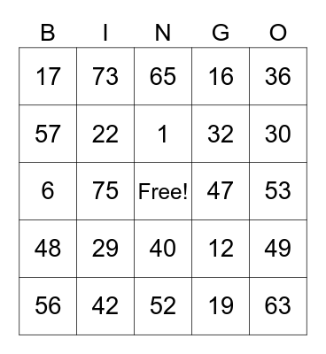 Get To Know You Bingo Card