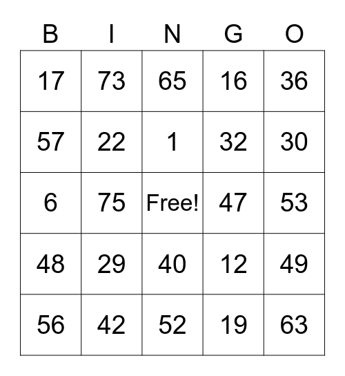 Get To Know You Bingo Card