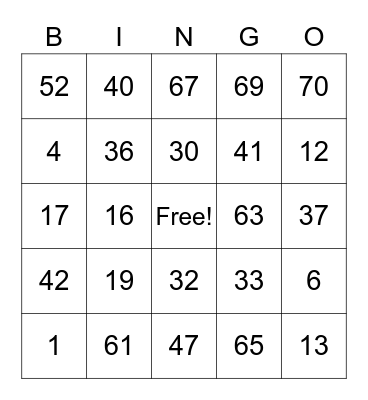 Get To Know You Bingo Card