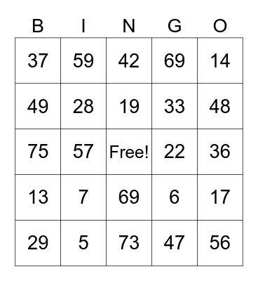 Get To Know You Bingo Card