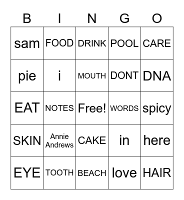 College Democrats 9/8 Bingo Card