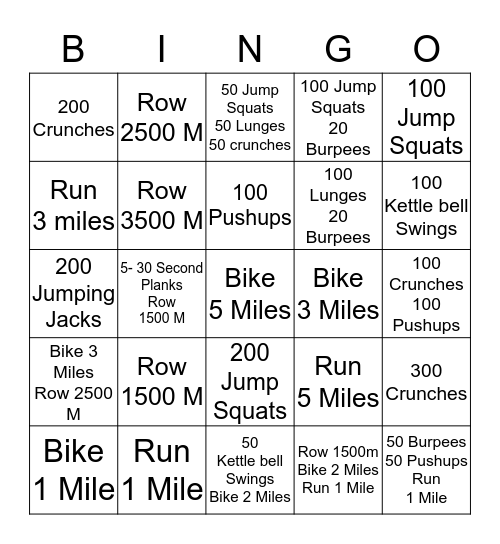 Energy Center Bingo Challenge Bingo Card
