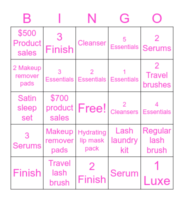 Deka Bingo Card