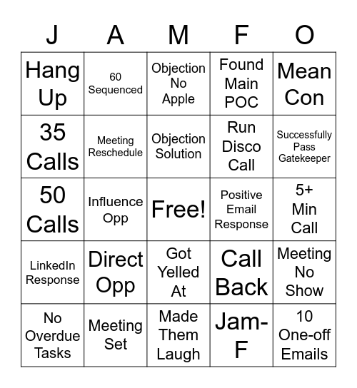 Jamf-O Bingo Card
