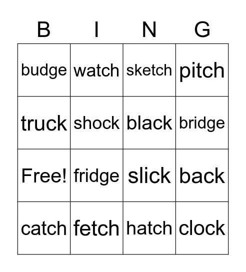 LSRASVS Bingo Card