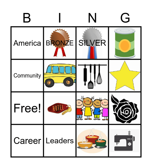 FCCLA Bingo! Bingo Card