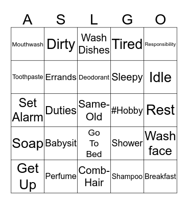 My To Do List - List 2 Bingo Card