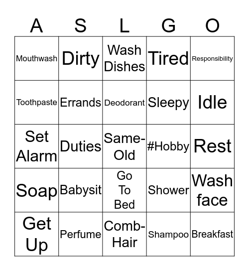 My To Do List - List 2 Bingo Card