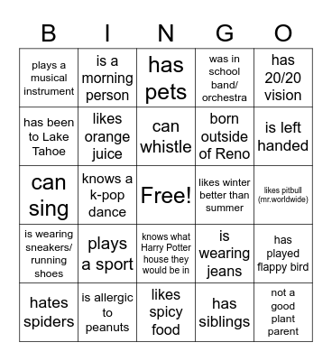 MTC bingo! Bingo Card
