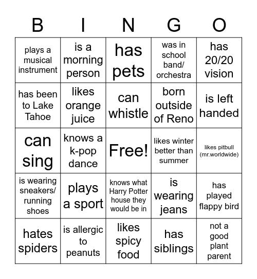 MTC bingo! Bingo Card