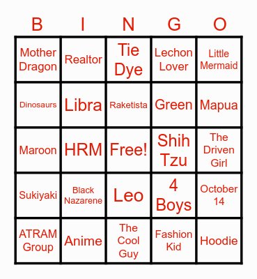 Know You Better - Family Edition Bingo Card