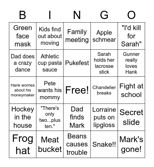 Mary's Birthday Bingo Card