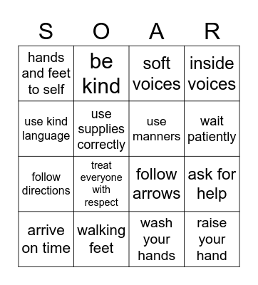 SOAR BINGO Card