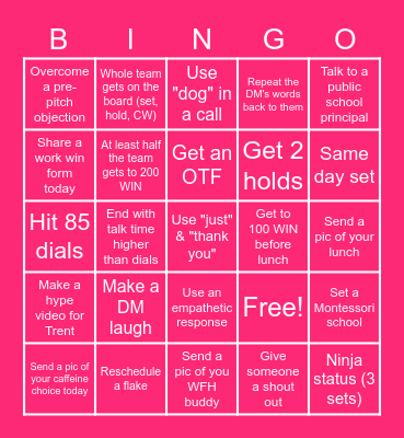 Dem... Hose... :-) Bingo Card