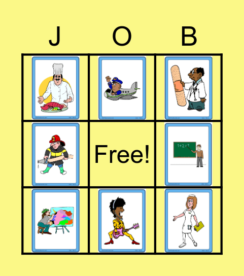 Job Bingo Card