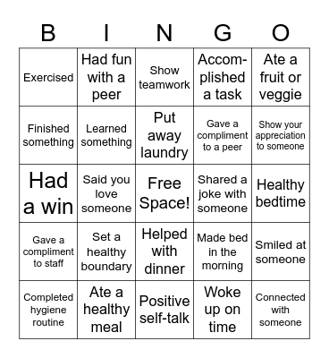 Squirrel Bingo Card