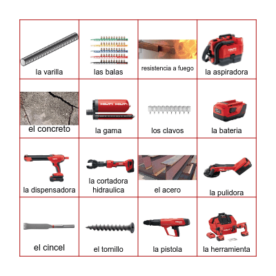 LOTERIA - CONSTRUCCION Bingo Card