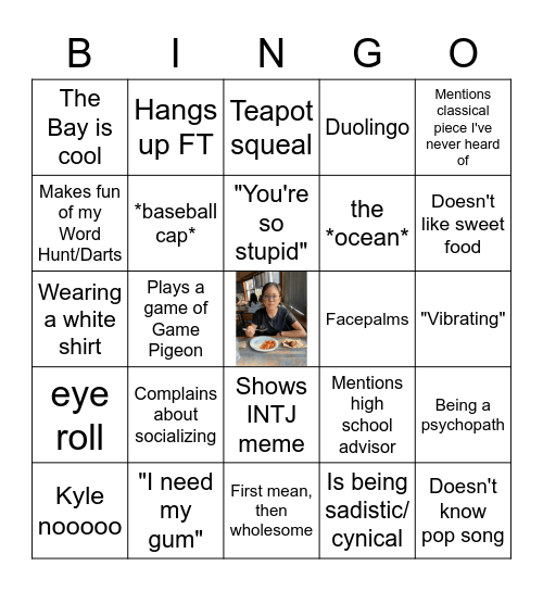 Lily Bingo Card