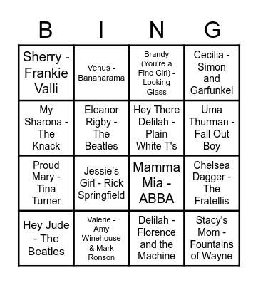 Baby Bingo! Bingo Card