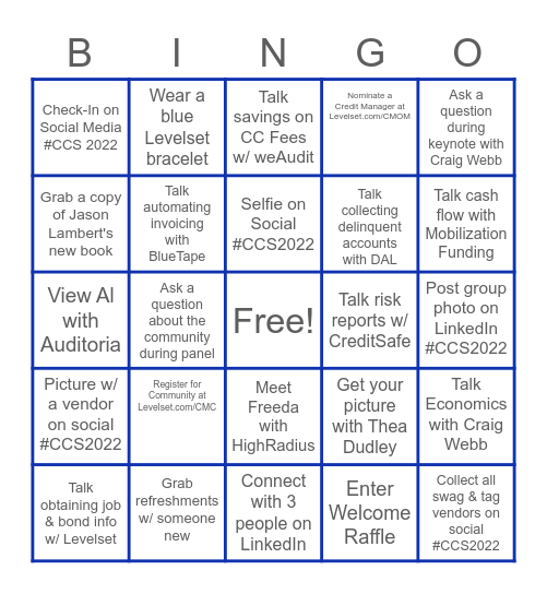 Tampa Expo Expedition Bingo Card