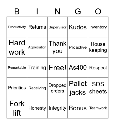 Midwest employee appreciation week Bingo Card