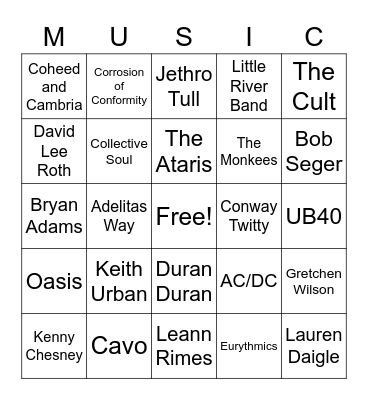 Music_09102022 Bingo Card