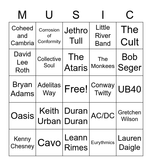 Music_09102022 Bingo Card