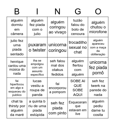 bingo live 30h Bingo Card